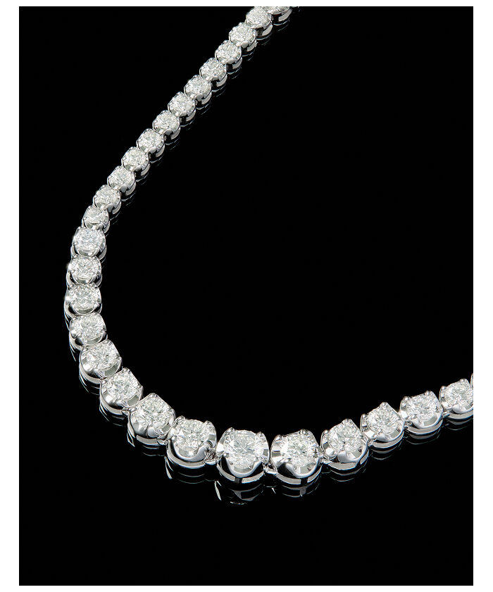 Collar de oro blanco de 18k con diamantes de 1,93cts | Suarez