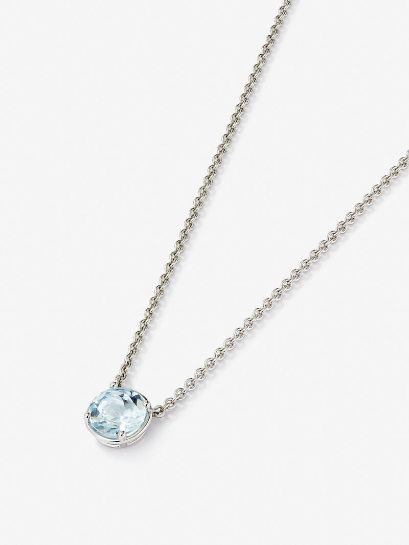 925 silver pendant with Sky blue topaz in 2.61 cts bright size image number 2