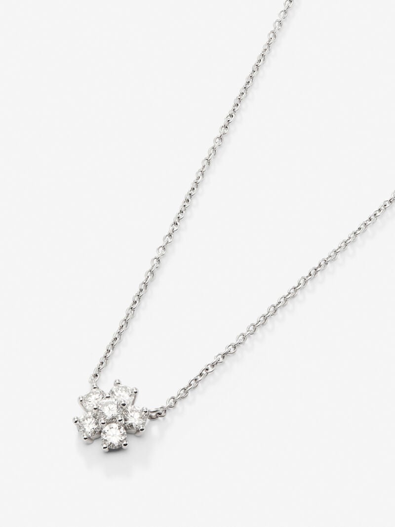18K white gold pendant with diamonds image number 2