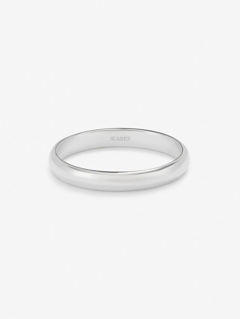 18K white gold wedding ring image number 2