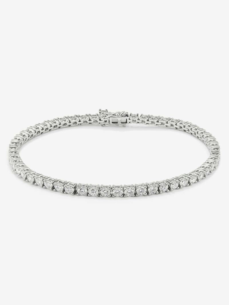 18k White Gold Riviere Boxie image number 0