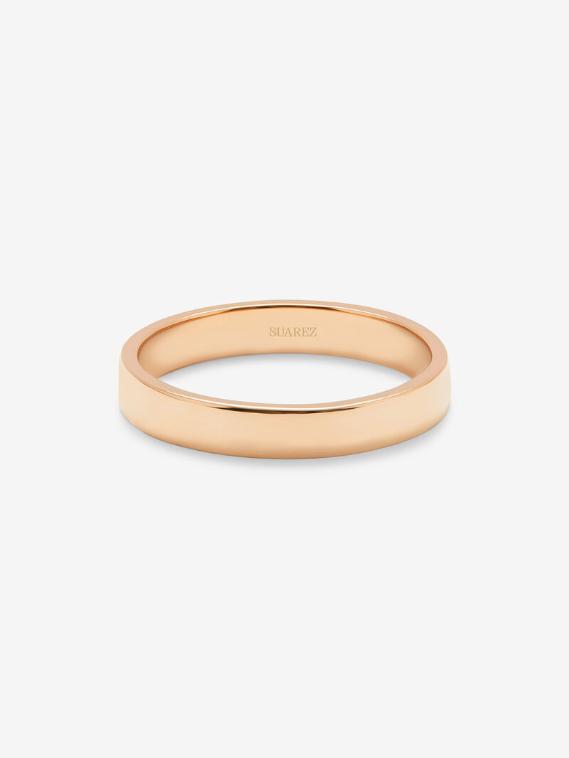 3.15mm pink gold wedding alliance image number 2