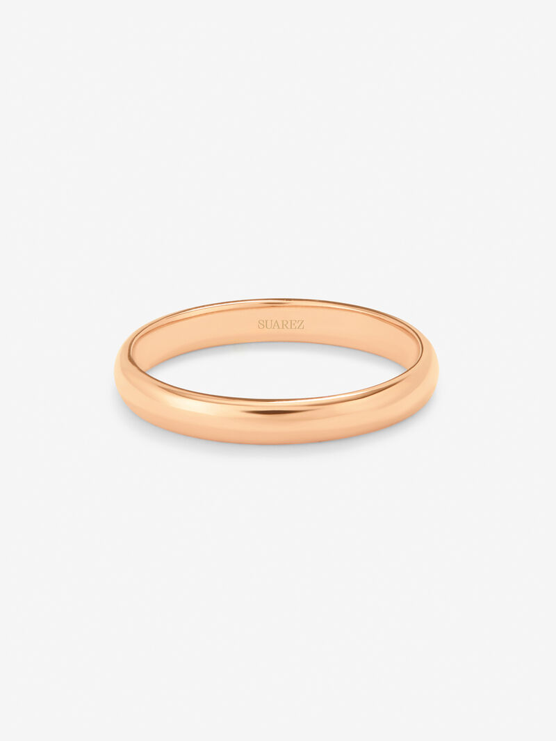 18K rose gold wedding band of 2.30mm image number 2