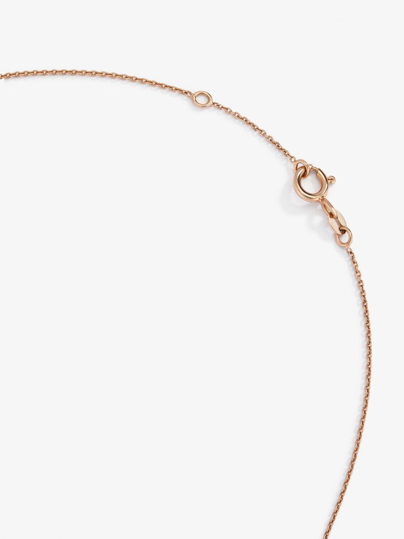 18K Rose Gold Choker Necklace with Diamond Stars. image number 3