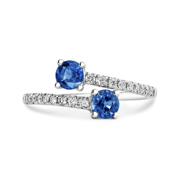 Big Three ring 0,94 carats blue sapphires, SO18002-Z/A034_V