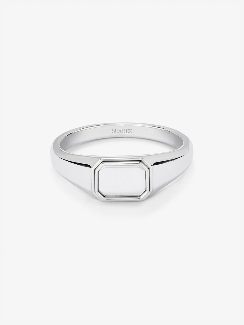 Small 925 silver signet ring image number 2
