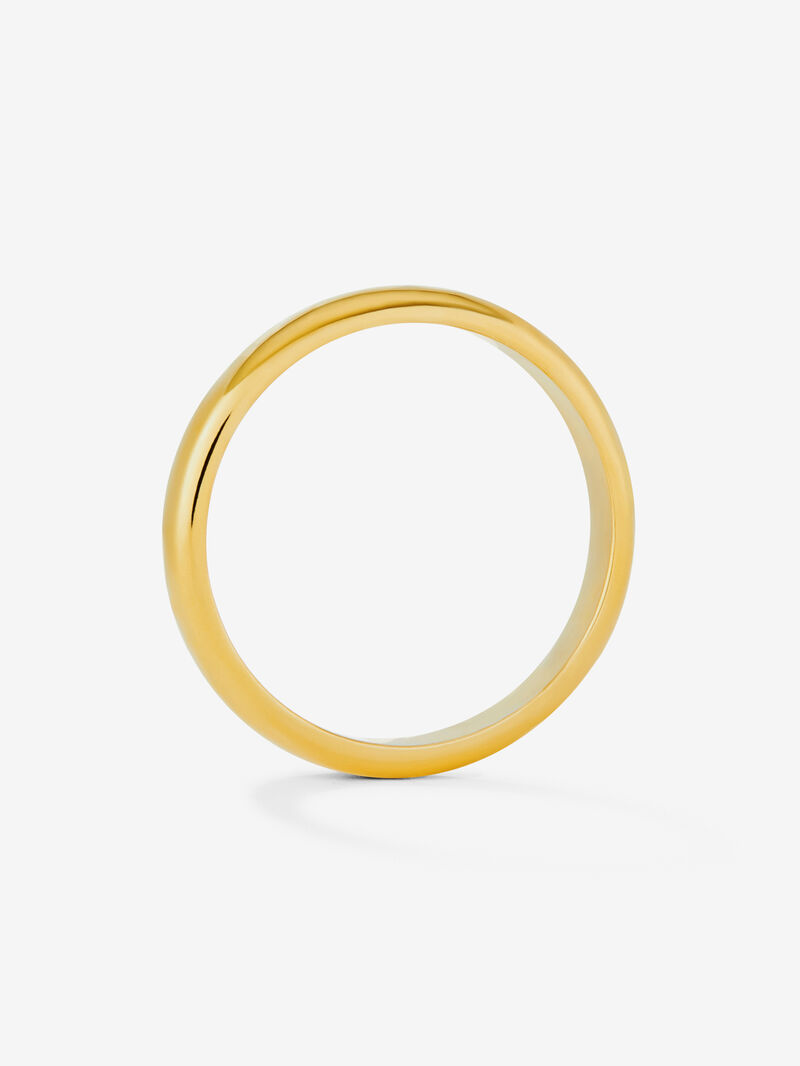 18K 3,15mm yellow medium yellow compromise ring image number 4