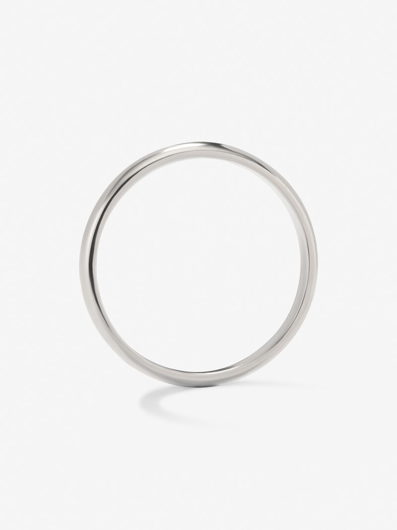 18K white gold wedding ring image number 4