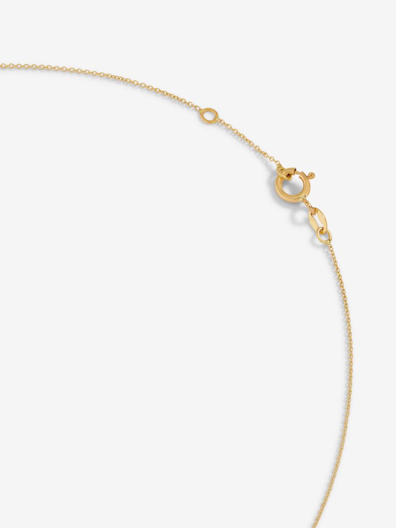 Pendant chain with small 18K yellow gold cross image number 4