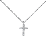 Grace cross pendant 0,07 carats, PT14008-OBD_V