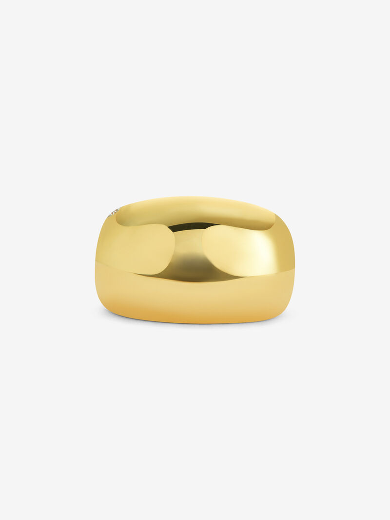 18K yellow gold ring with 0.04 ct brilliant cut diamond image number 2
