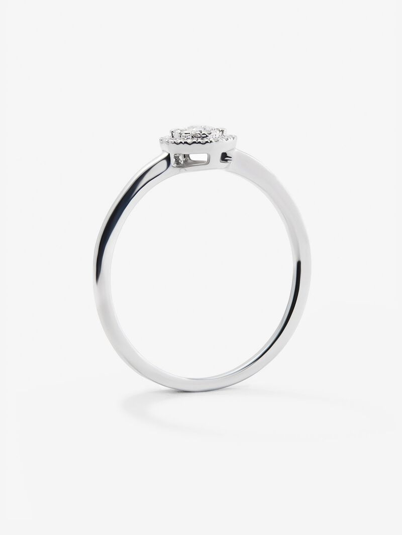 18kt white gold ring with 29 diamonds 0.10 carats image number 4