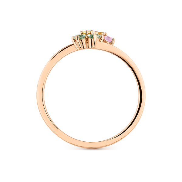 Frida ring 0,26 carats multicolor sapphires and 0,10 carats diamonds, SO21092-ORDZRZV_V