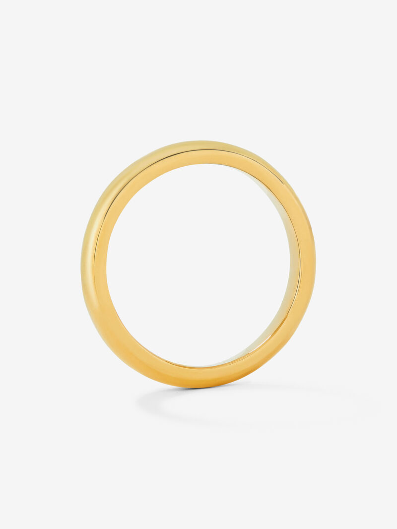 18K yellow gold wedding ring image number 4