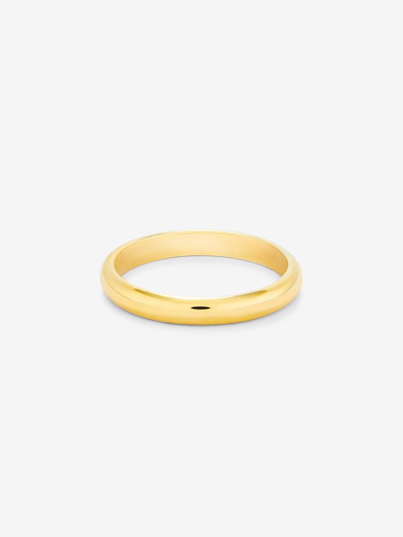 18K 3,15mm yellow medium yellow compromise ring image number 2