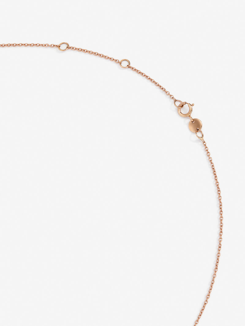 18K Rose Gold Choker Necklace with Diamonds image number 4