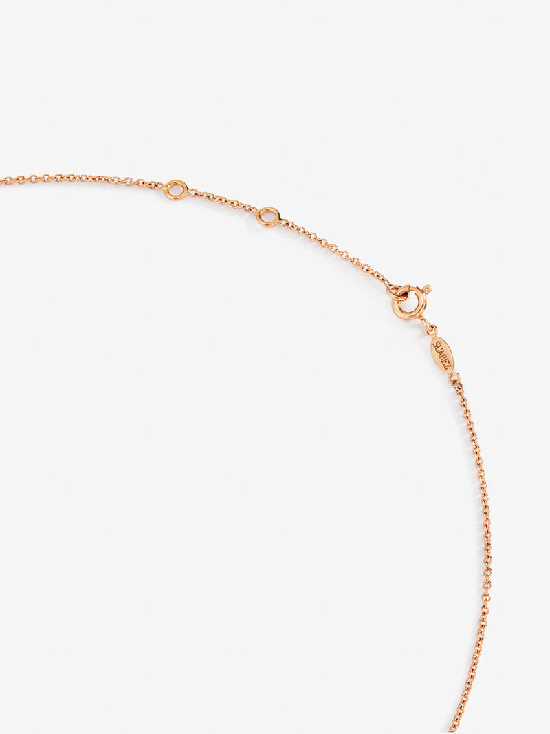 Choker necklace with 18K rose gold bars and diamonds image number 9