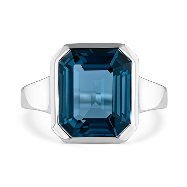 Blue Berlin ring 6,86 carats London topaz, SO21047-AGTPLN_V