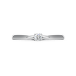 Anillo de Compromiso de Oro blanco con diamante, SL16007-00D008