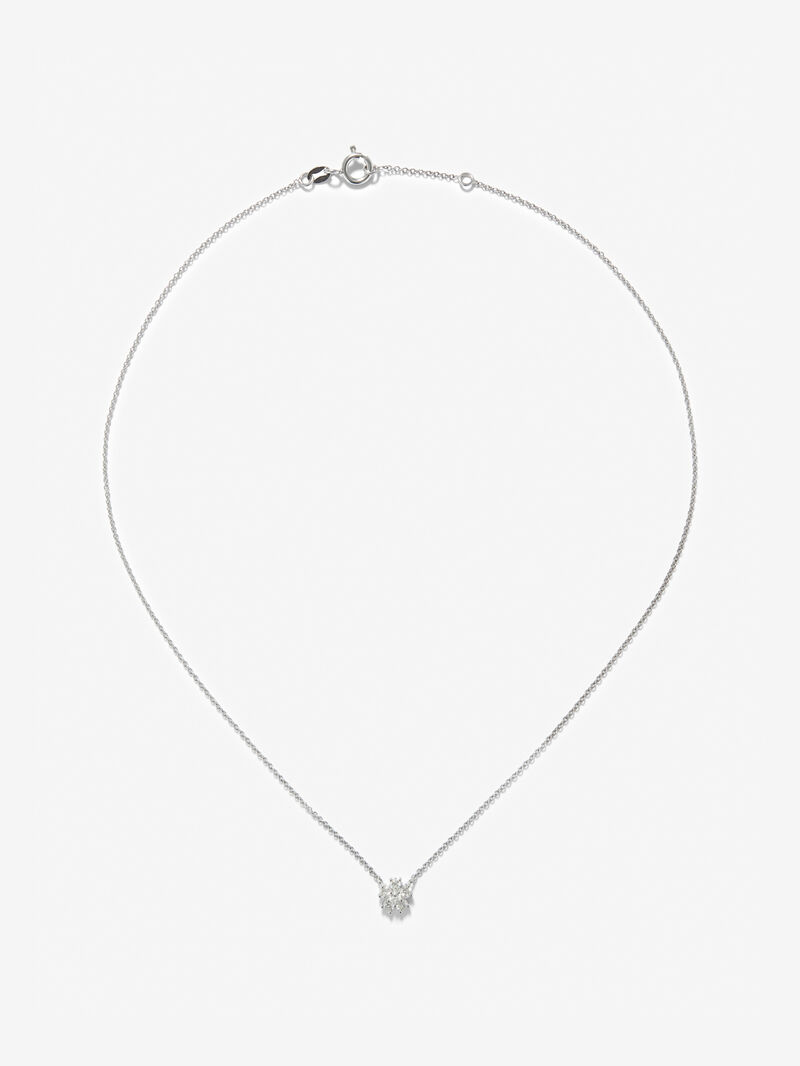 18K white gold pendant with diamonds image number 0