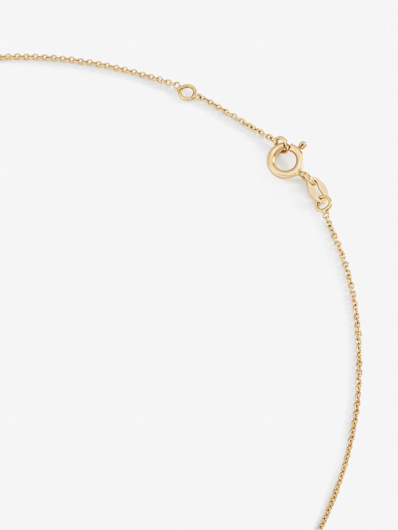 Pendant chain with medium cross in 18K yellow gold image number 4