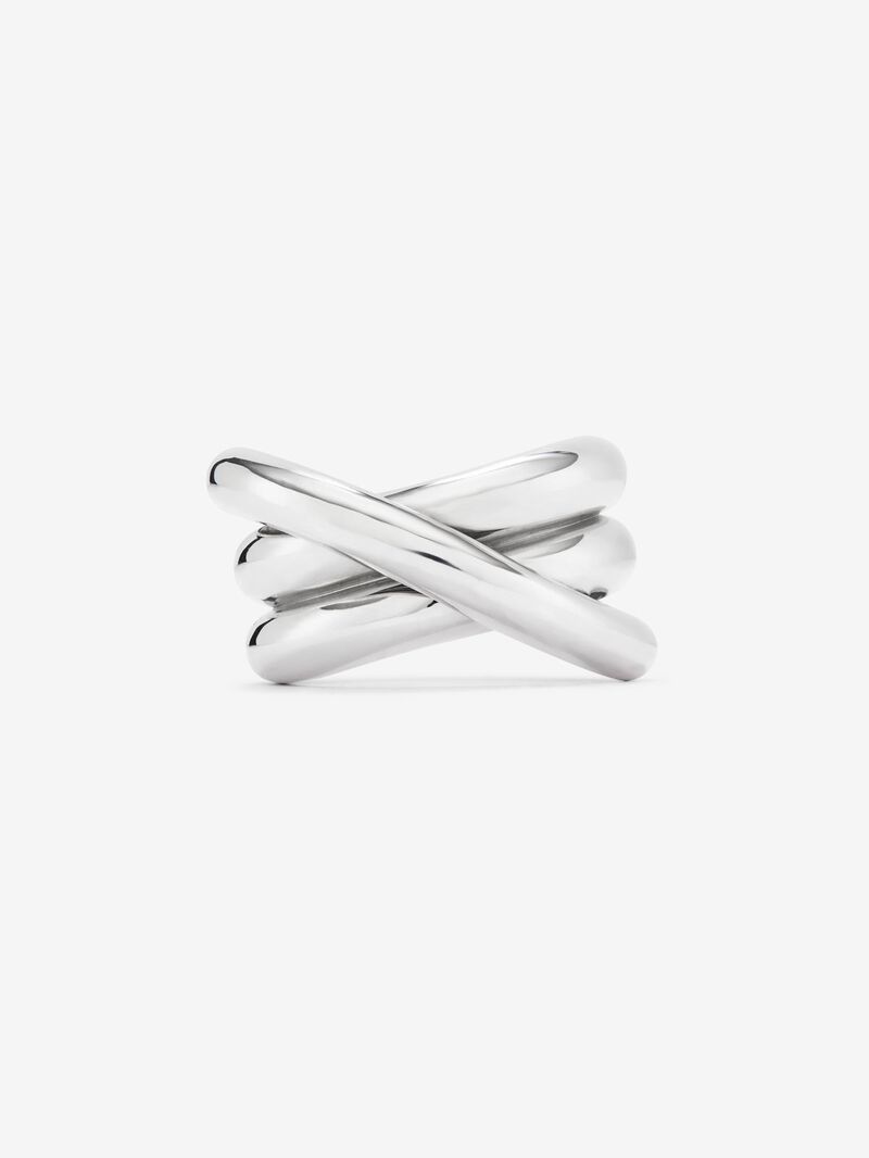 925 silver cross multi-arm ring image number 2