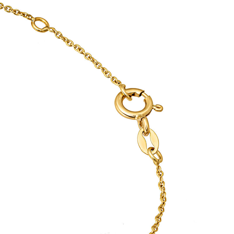 18kt yellow gold teardrop pendant with Sky blue topaz stone 2.37cts, PT16030-OASKY_V