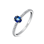 Big Three ring 0,33 carats sapphire, SO17089-Z/A039_V