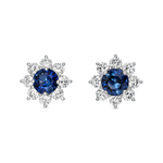 Big Three earrings 0,47 carats blue sapphires, PE15022-Z/A049