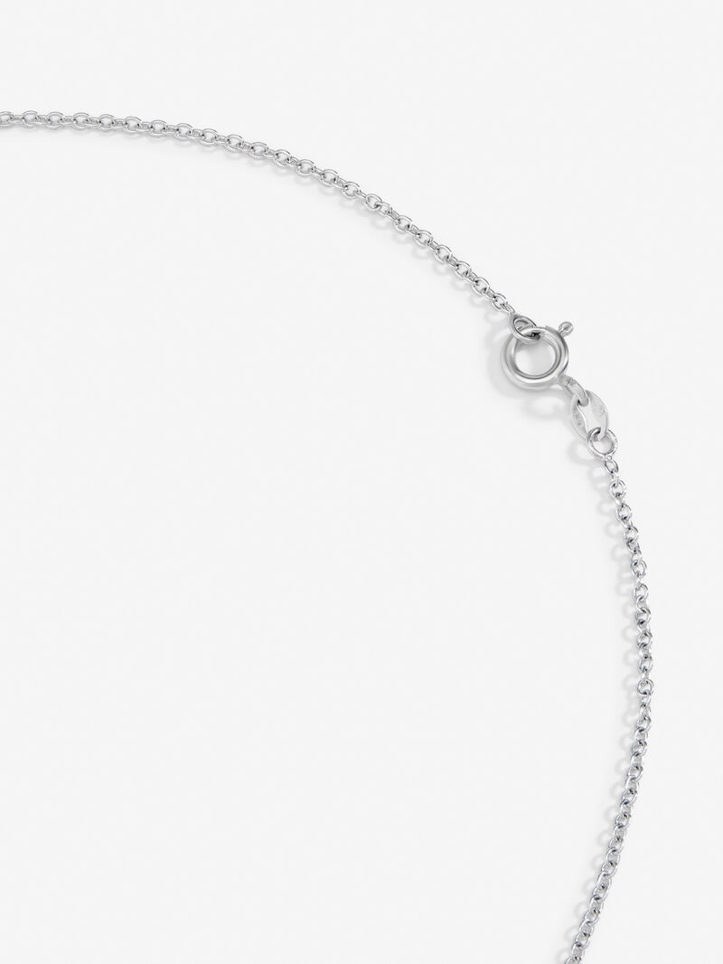 18K white gold pendant with Ruby in 0.5 cts and white diamonds in 0.09 cts bright diamonds image number 2