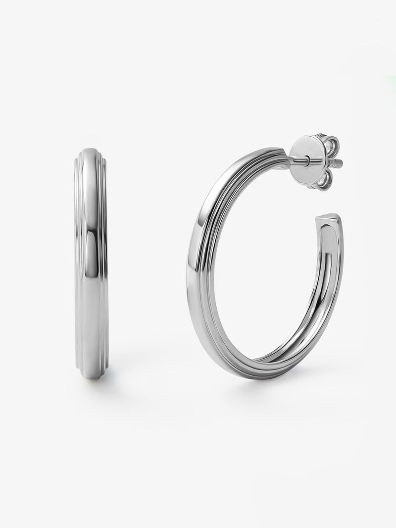 925 silver hoop earrings image number 0
