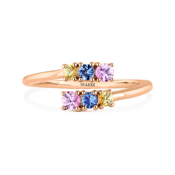 Frida ring 0,39 carats multicolor sapphires, SO21099-ORZMULT_V