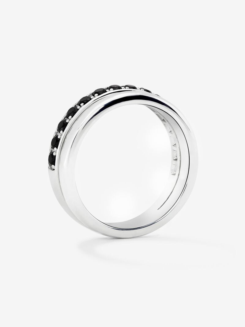 925 silver ring with 15 brilliant-cut spinels image number 2