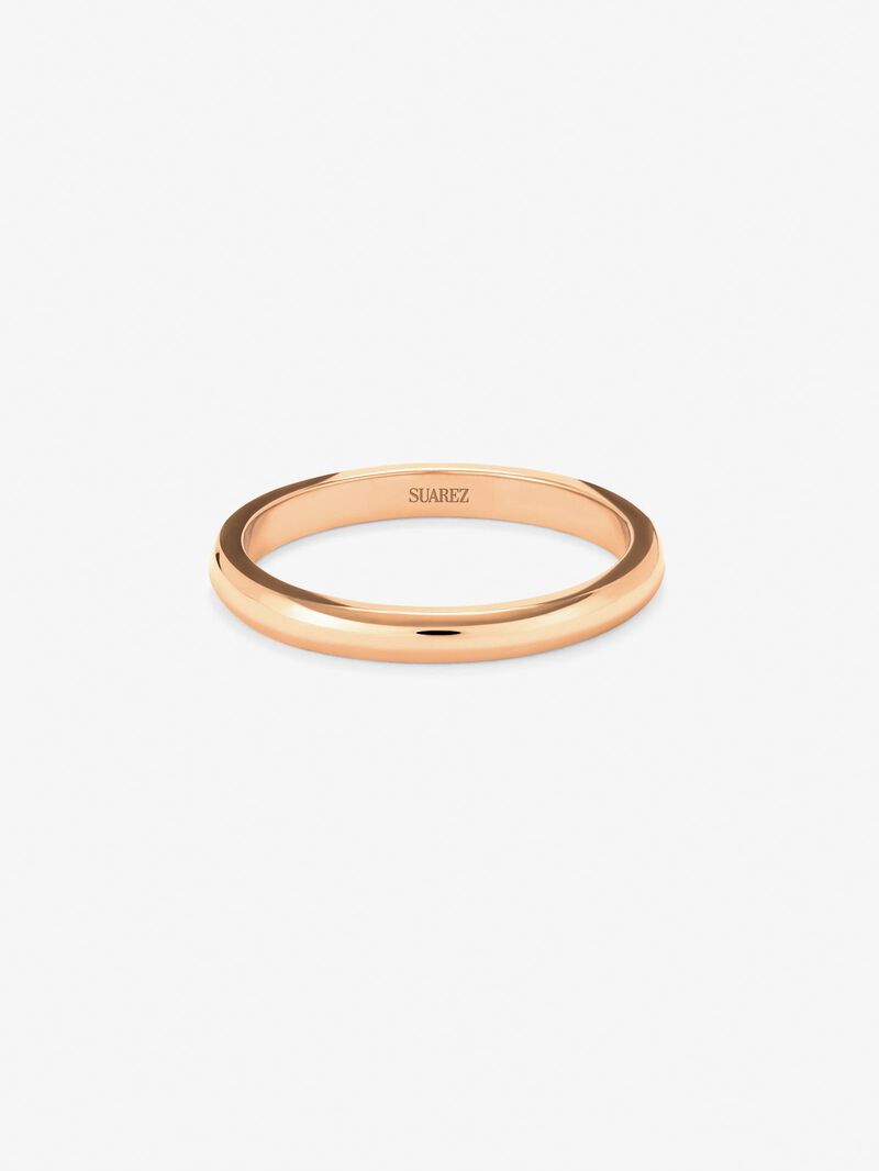 18K 1.55mm Rose Gold Flat Commitment Ring image number 1