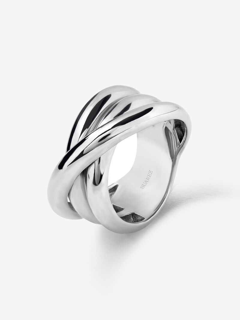 925 silver cross multi-arm ring image number 0