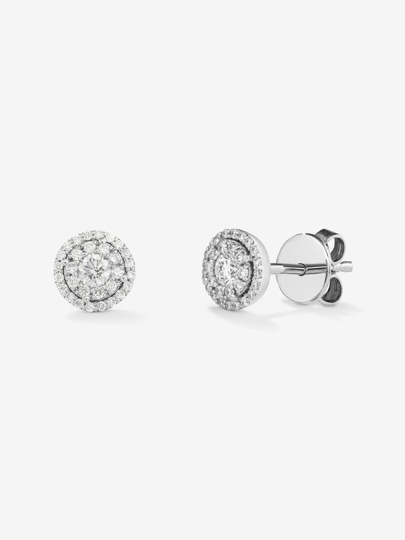 White gold grace earrings with diamond image number 0