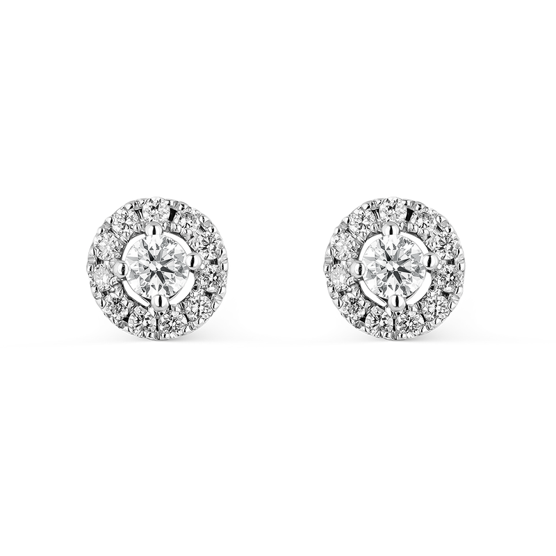 Pendientes de Cosette de Oro blanco con diamante, PE19129-OBD_V