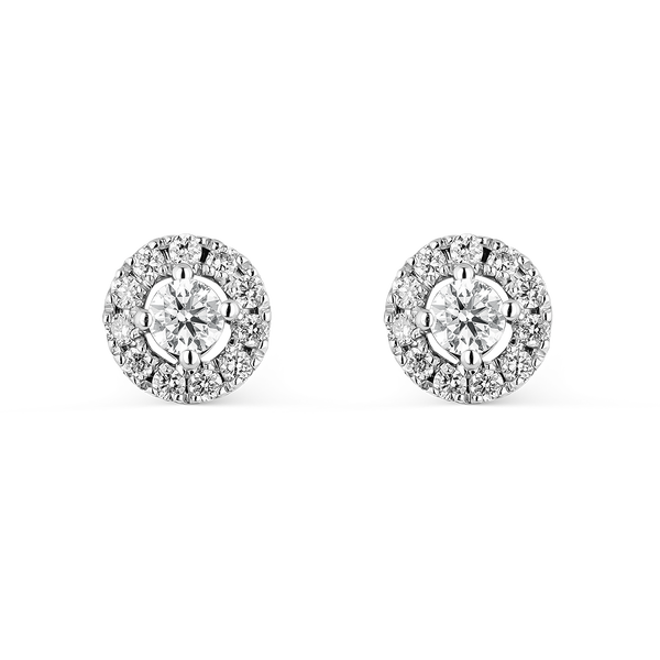 Pendientes de Cosette de Oro blanco con diamante, PE19129-OBD_V