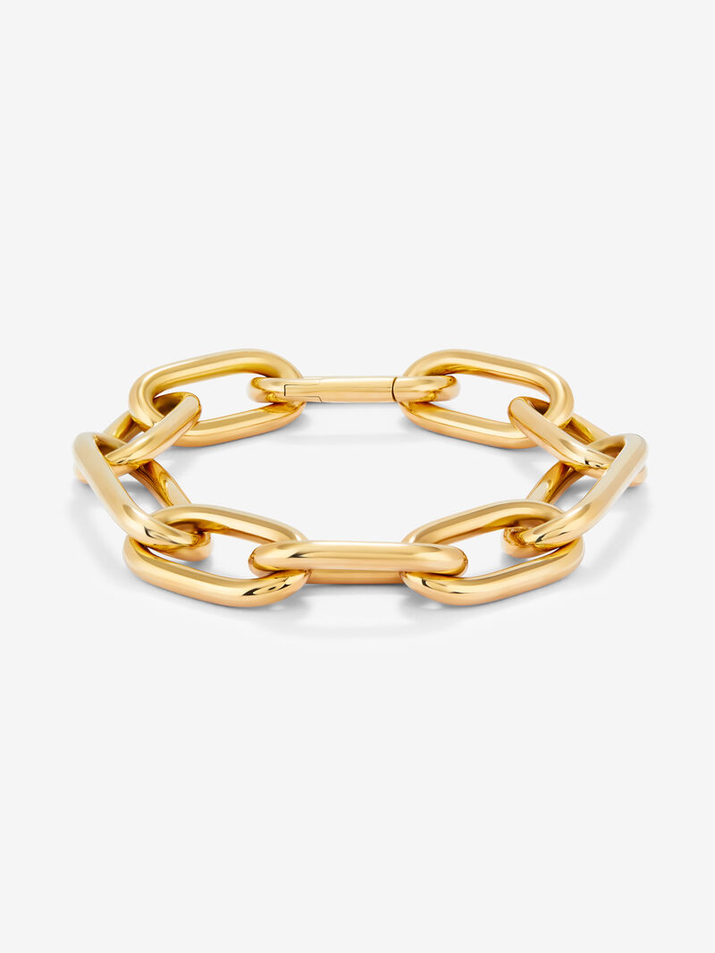 Extra large link bracelet in 18K yellow gold image number 0