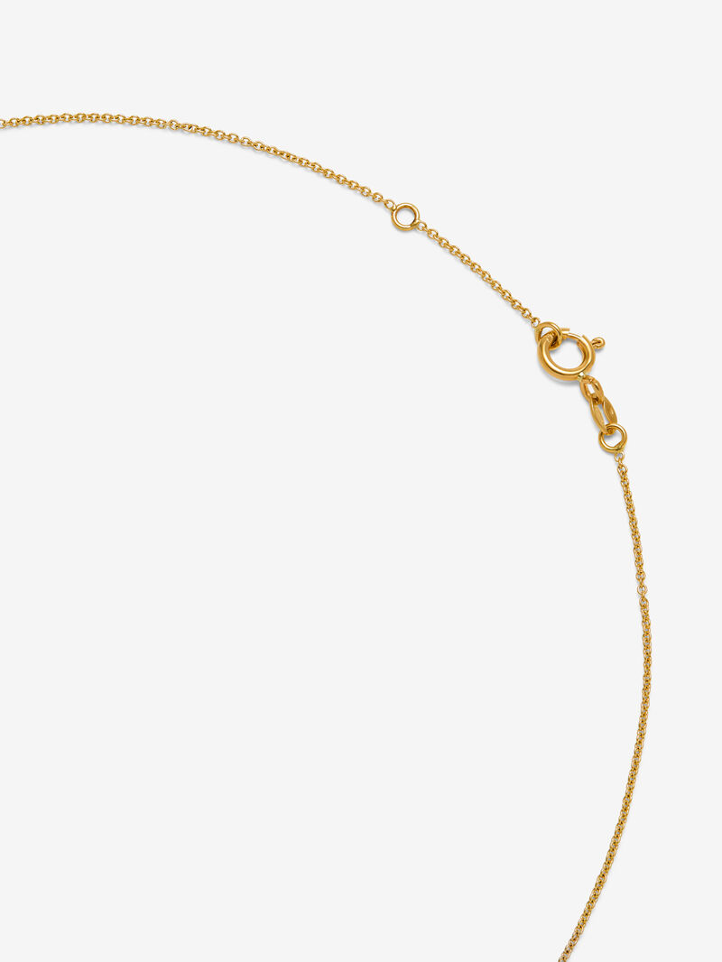 18K yellow gold necklace with 0.30 ct brilliant-cut central diamond image number 2