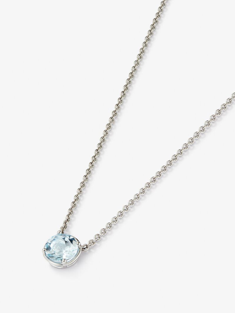 925 silver pendant with Sky blue topaz in 2.61 cts bright size image number 2