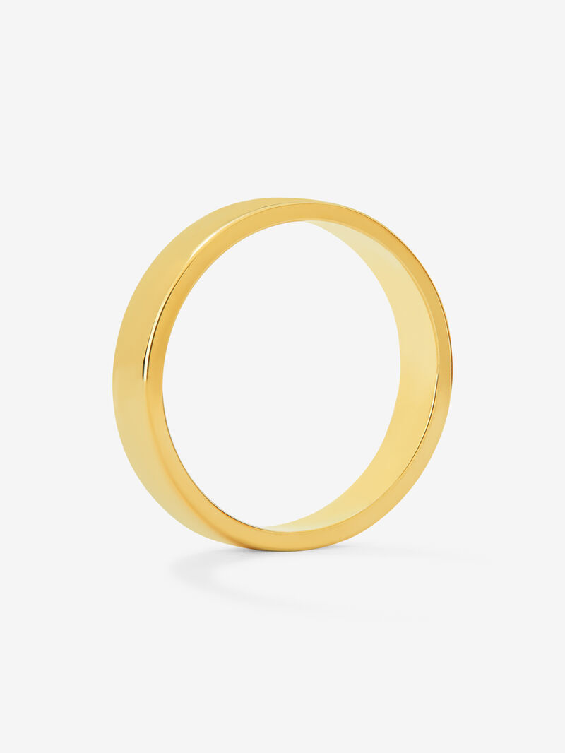 18K yellow gold wedding ring image number 4