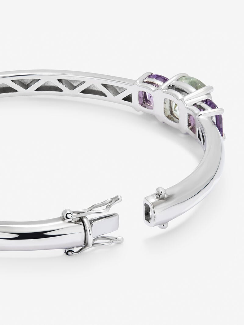 Utopian silver bracelet with amethyst. image number 4