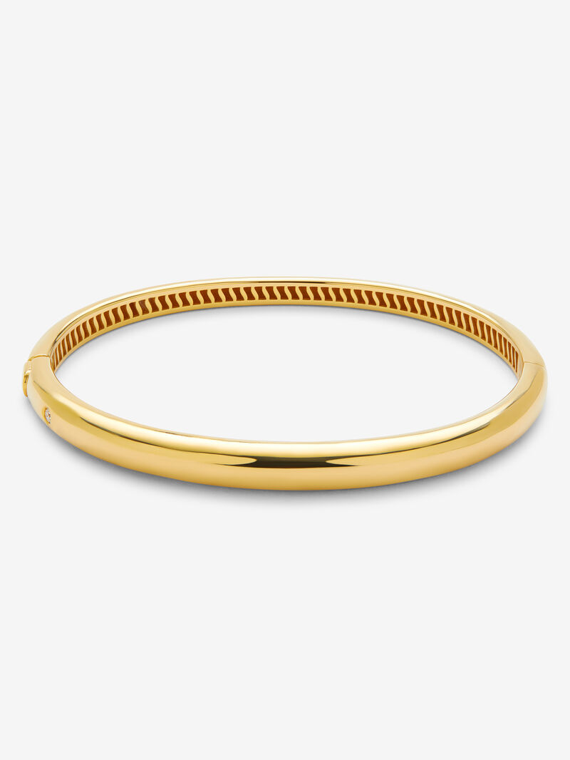 18K yellow gold bracelet with 0.02 ct brilliant cut diamond image number 0