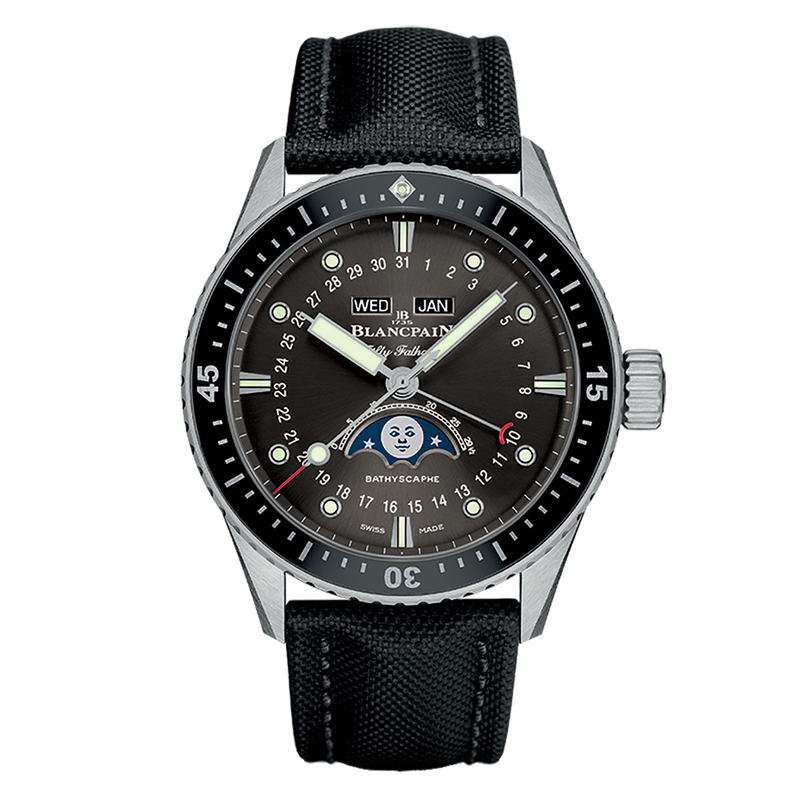 BLANCPAIN FIFTY FATHOMS BATHYSCAPHE QUANTIÈME COMPLET PHASES DE LUNE 43 MM 5054-1110-B52A, 50541110B52A_V