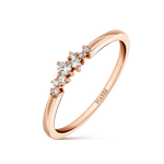 Anillo constelación Orión de oro rosa de 18kt con diamantes de 0,10cts, SO17099-ORD_V