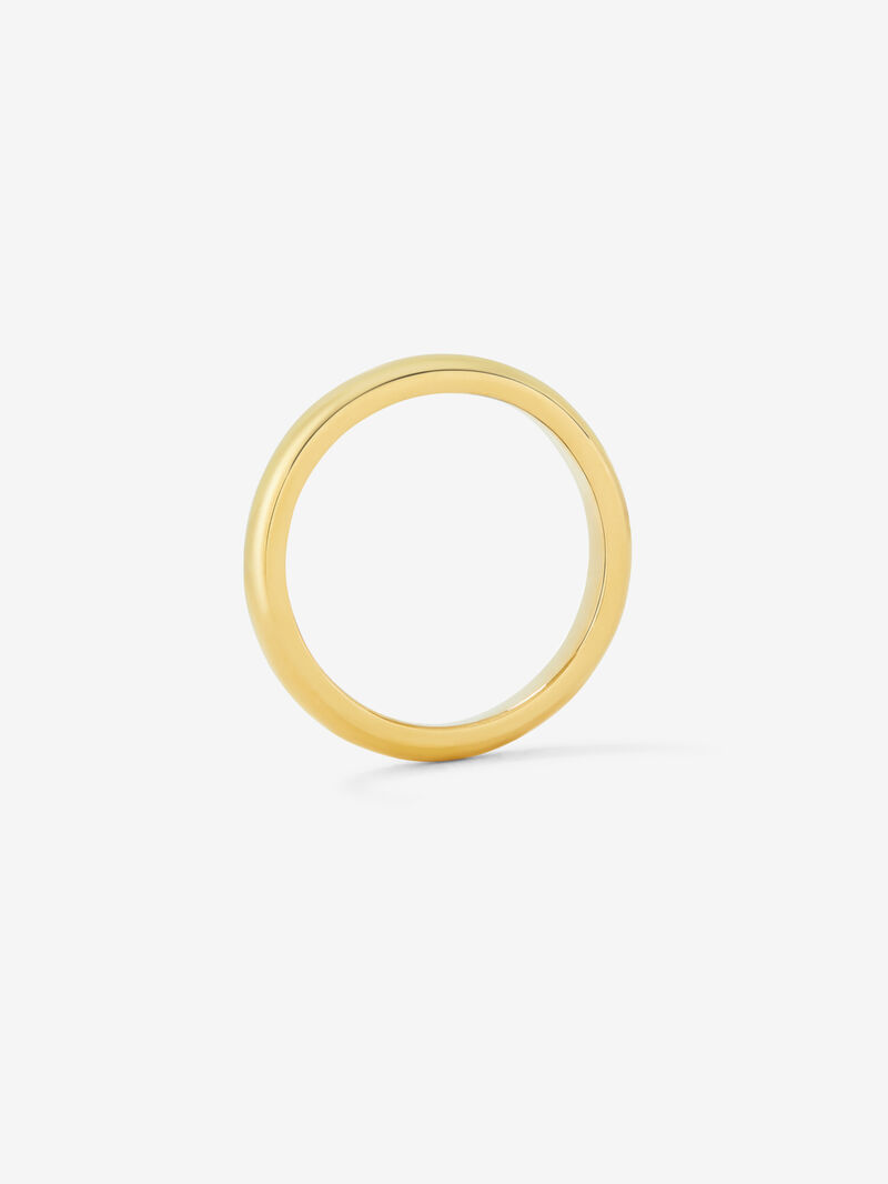 18K 1.9mm yellow flat compromise ring image number 4