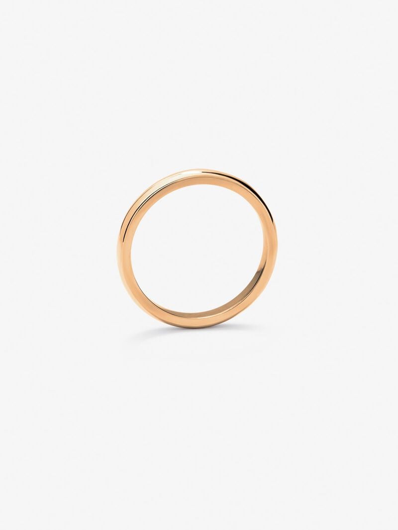 18K rose gold wedding ring image number 2