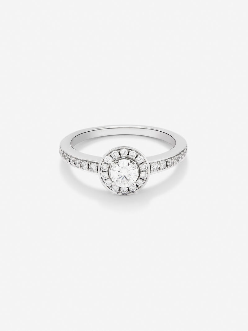 18K White Gold Commitment Ring with Orla de Diamonds image number 2