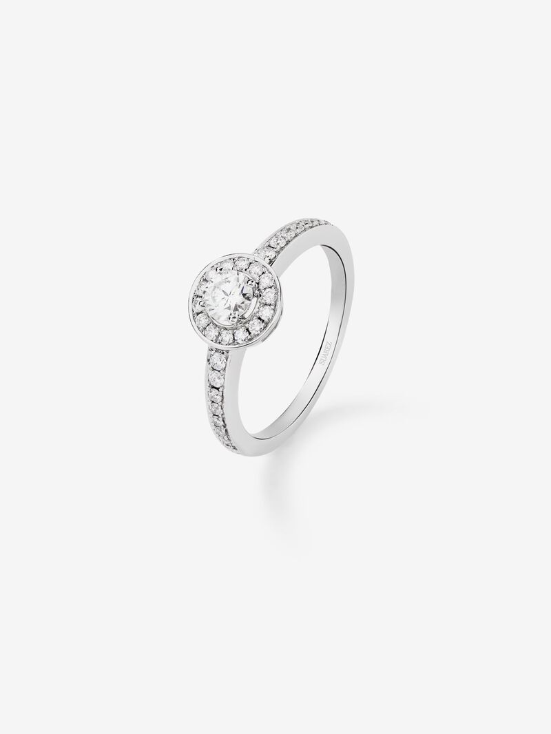 18K White Gold Commitment Ring with Orla de Diamonds image number 0